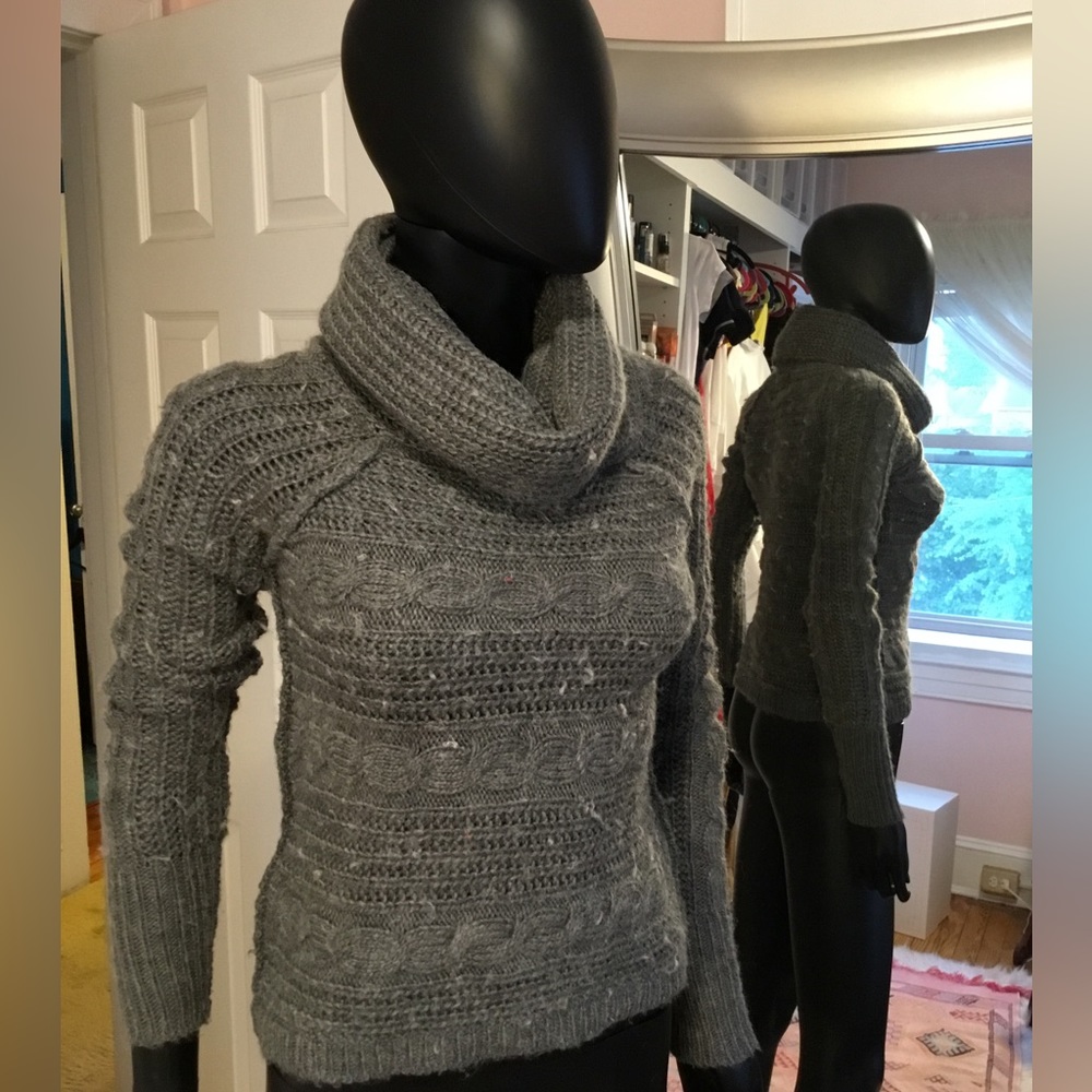 Gray turtleneck sweater size xsmall